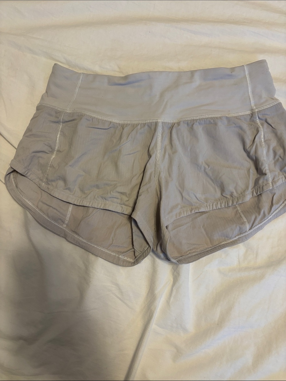 lululemon athletica Light Gray Athletic Shorts